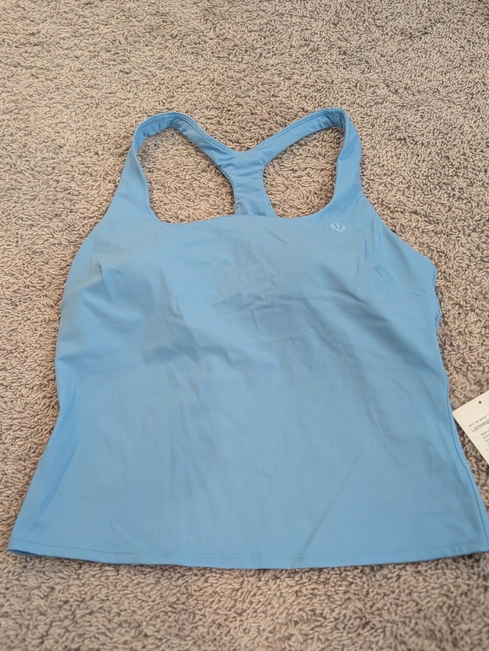 Lightweight Tennis Tank Light Blue